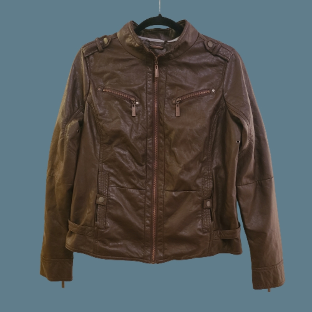 J2 by JOUJOU Faux Leather Womans Jacket